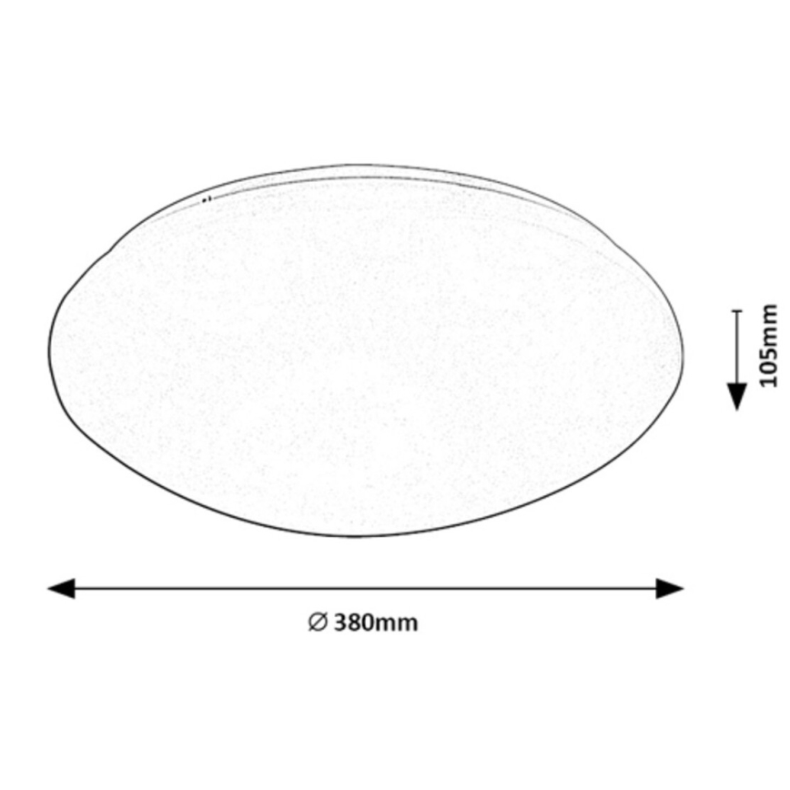 Rabalux - Світильник стельовий LED з сенсором LED/24W/230V IP44 4000K діам. 38 см