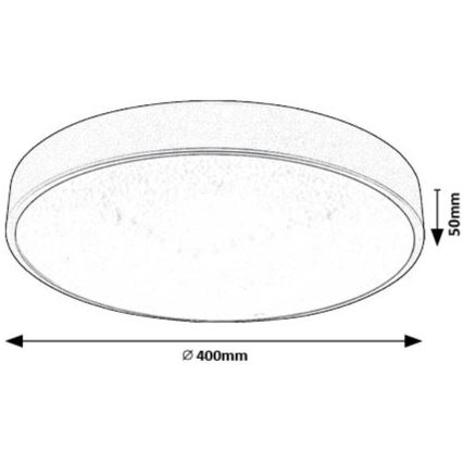 Rabalux - Стельовий LED світильник LED/24W/230V 4000K діаметр 40 см