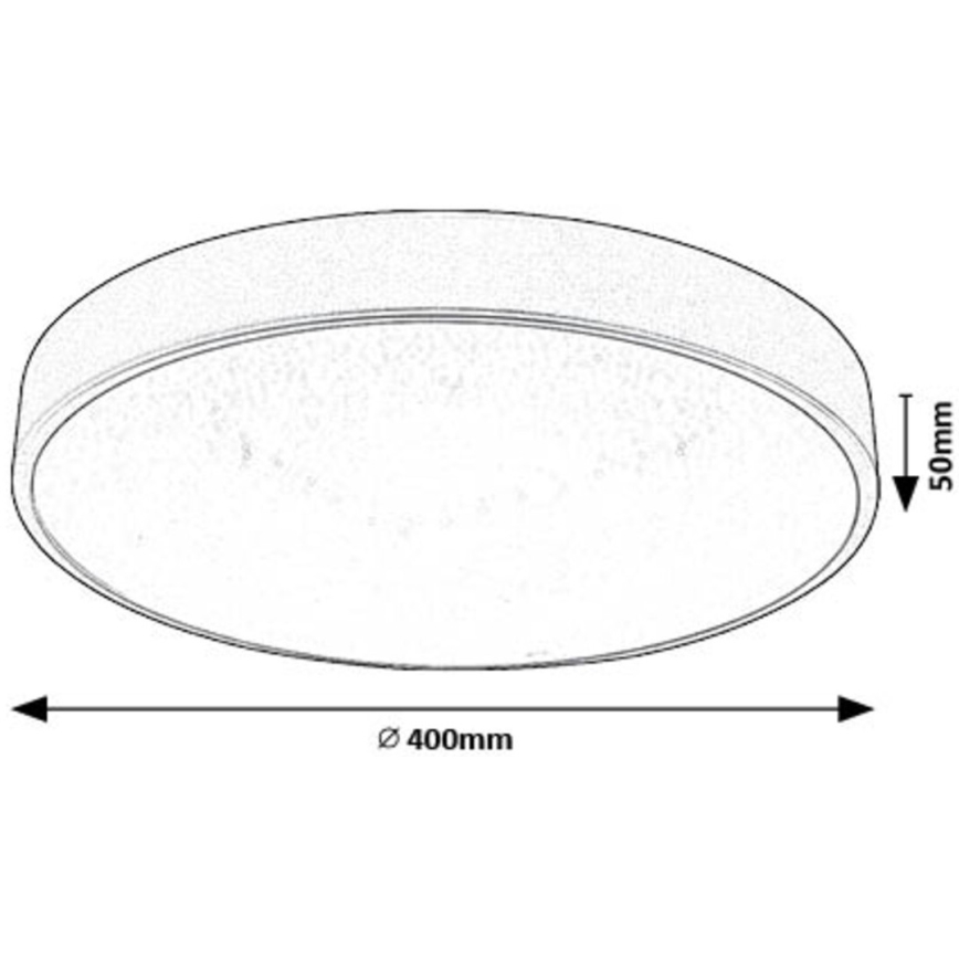 Rabalux - Стельовий LED світильник LED/24W/230V 4000K діаметр 40 см