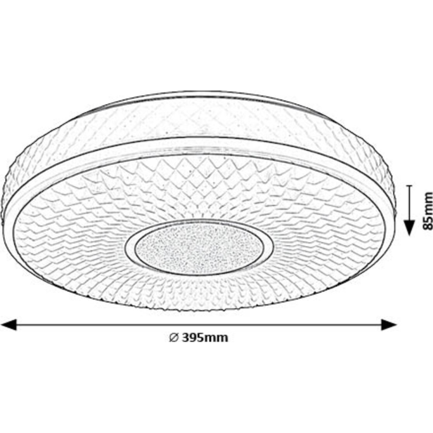 Rabalux - Стельовий LED світильник LED/24W/230V 4000K діаметр 39 см