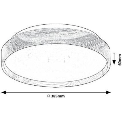 Rabalux - Светодиодный потолочный светильник LED/24W/230V 3000K диаметр 38 см