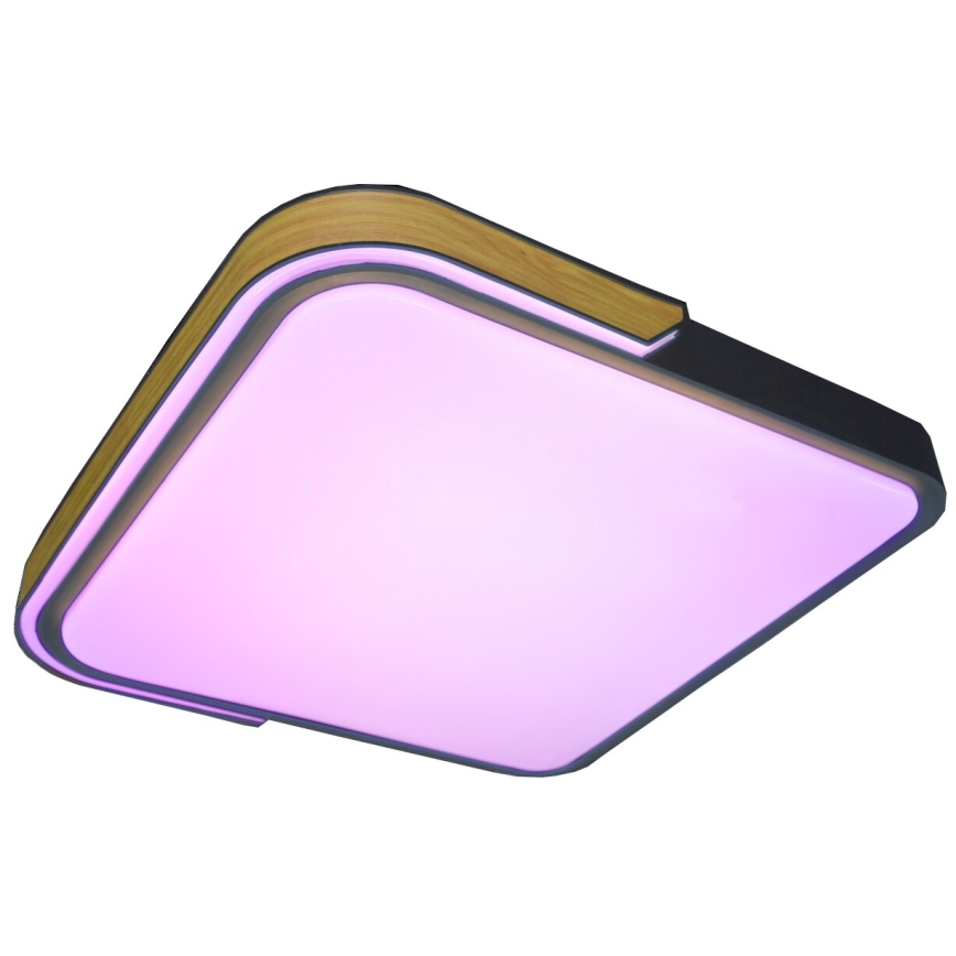 Rabalux - LED RGB стельовий світильник з регулюванням яскравості LED/48W/230V 3000K/4000K/6500K Wi-Fi Tuya + пульт дистанційного керування