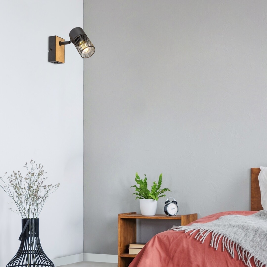 Rabalux - Настенный точечный светильник 1xE14/40W/230V дуб