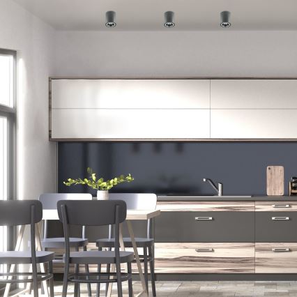 Rabalux - Точечный светильник 1xGU10/25W/230V круглый антрацит