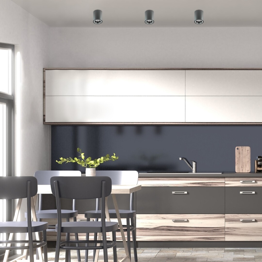 Rabalux - Точечный светильник 1xGU10/25W/230V круглый антрацит