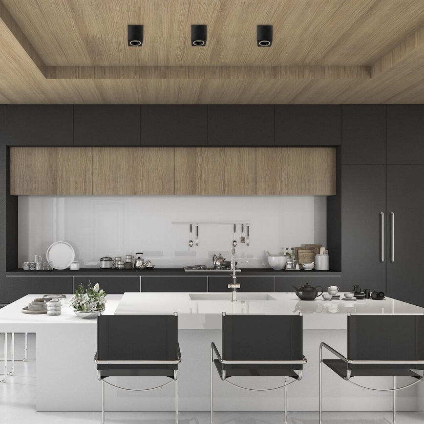 Rabalux - Точковий світильник 1xGU10/25W/230V квадратний чорний