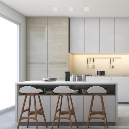 Rabalux - Точковий світильник 1xGU10/25W/230V квадратний білий