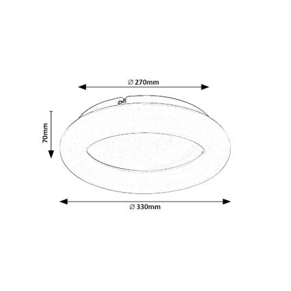 Rabalux - Светодиодный потолочный светильник LED/24W/230V 4000K диаметр 33 см белый