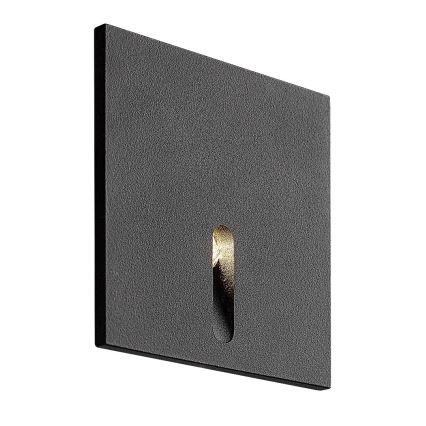 Rabalux - Світлодіодний світильник для сходів LED/3W/230V 3000K чорний