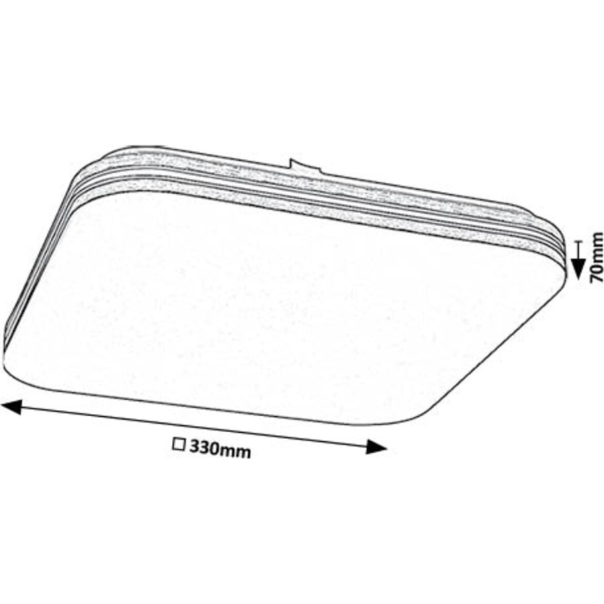 Rabalux - Стельовий LED світильник LED/18W/230V 4000K 33x33 см
