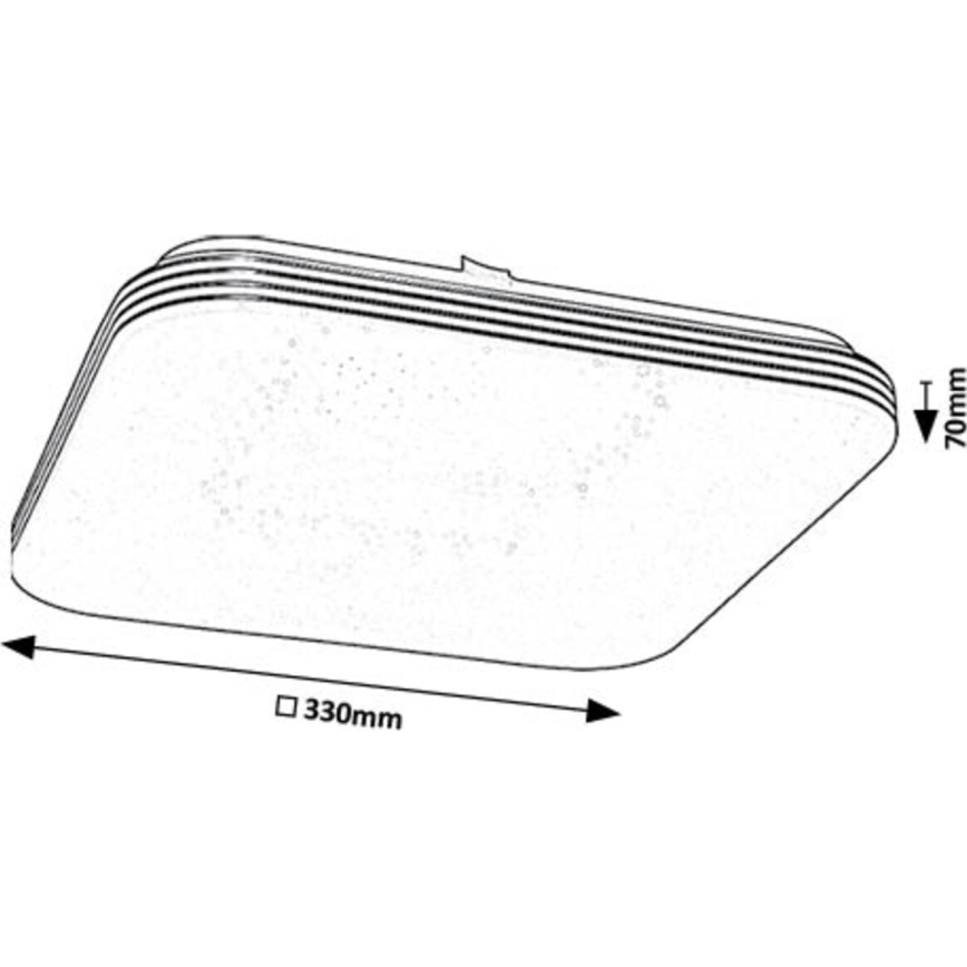 Rabalux - Стельовий LED світильник LED/18W/230V 4000K 33x33 см
