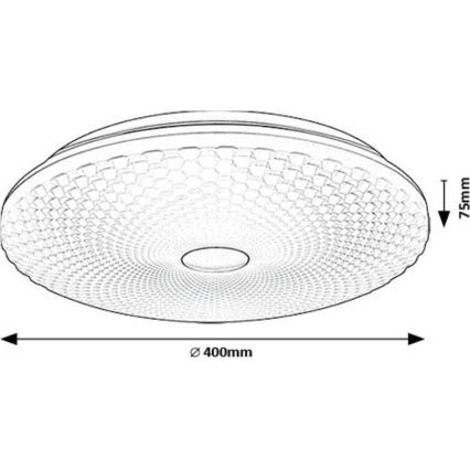 Rabalux - Стельовий LED світильник LED/24W/230V 4000K діаметр 40 см