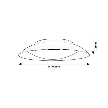 Rabalux - Светодиодный потолочный светильник LED/24W/230V 3000K диаметр 40 см