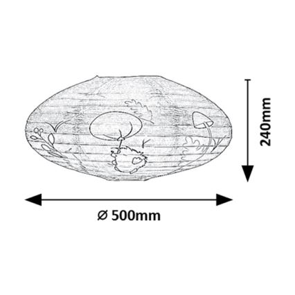 Rabalux - Дитячий абажур для люстри max. 40W діаметр 50 см