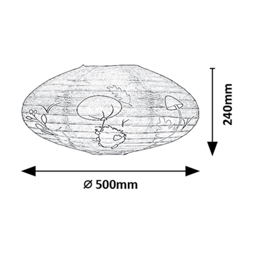 Rabalux - Дитячий абажур для люстри max. 40W діаметр 50 см