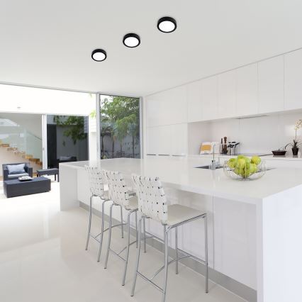 Rabalux - Стельовий LED світильник LED/24W/230V 4000K діаметр 22 см чорний