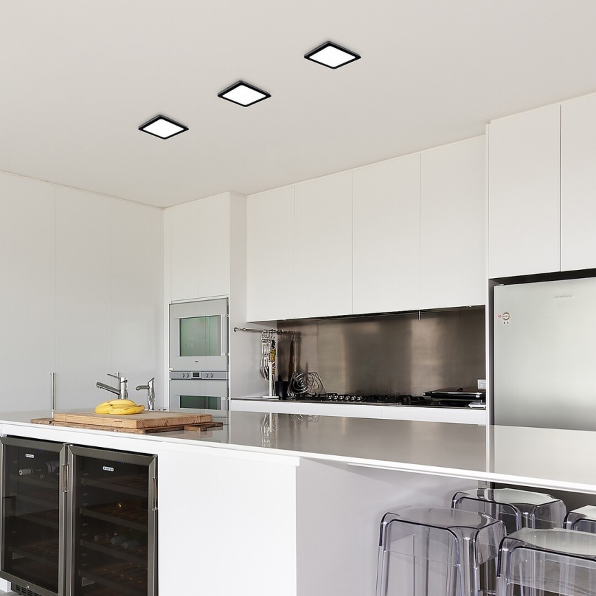 Rabalux - Стельовий LED світильник LED/15W/230V 4000K 16x16 см чорний