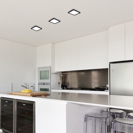 Rabalux - Стельовий LED світильник LED/24W/230V 4000K 22x22 см чорний