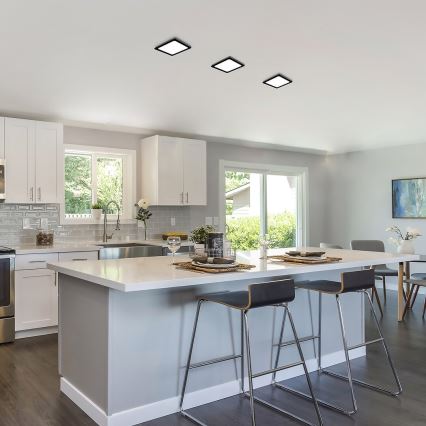 Rabalux - Стельовий LED світильник LED/7W/230V 3000K 12x12 см чорний