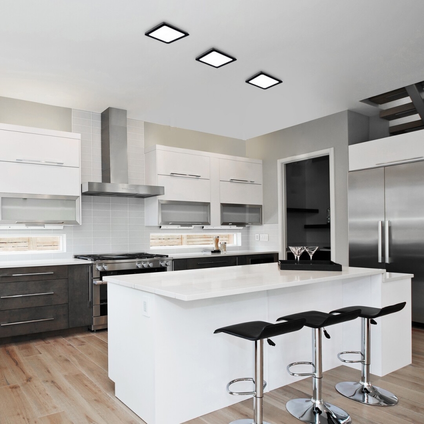 Rabalux - Стельовий LED світильник LED/24W/230V 3000K 22x22 см чорний