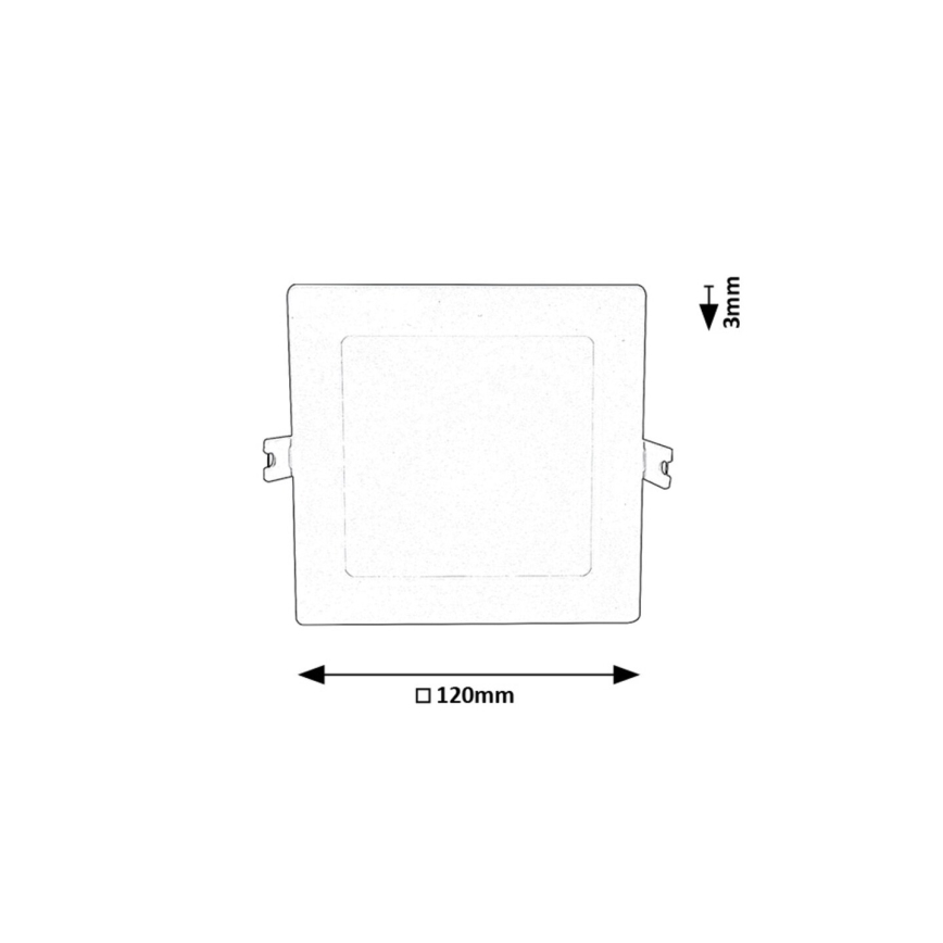 Rabalux - Светодиодный встроенный светильник LED/6W/230V 3000K 12x12 см белый