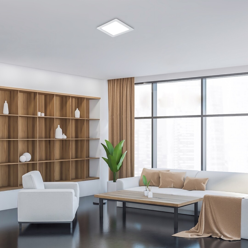 Rabalux - Світлодіодний вбудований світильник LED/18W/230V 22x22 см білий