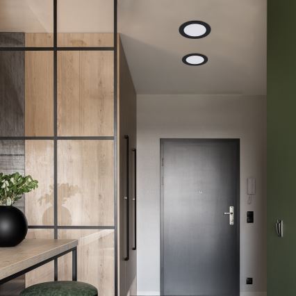 Rabalux - Светодиодный встроенный светильник LED/12W/230V диаметр 17 см черный