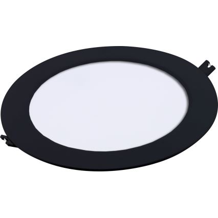 Rabalux - Светодиодный встроенный светильник LED/18W/230V диаметр 22 см черный