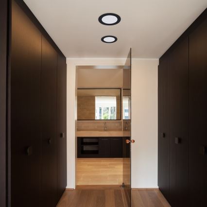 Rabalux - Світлодіодний вбудований світильник LED/18W/230V діаметр 22 см чорний