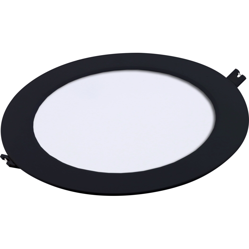 Rabalux - Світлодіодний вбудований світильник LED/18W/230V діаметр 22 см чорний