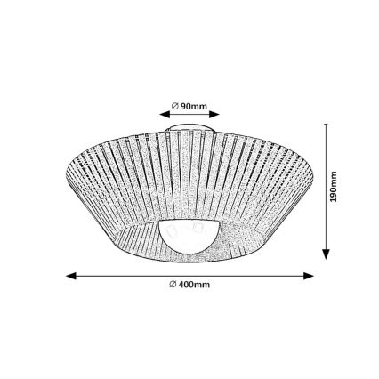 Rabalux - Потолочный светильник 1xE27/6W/230V диам. 40 см