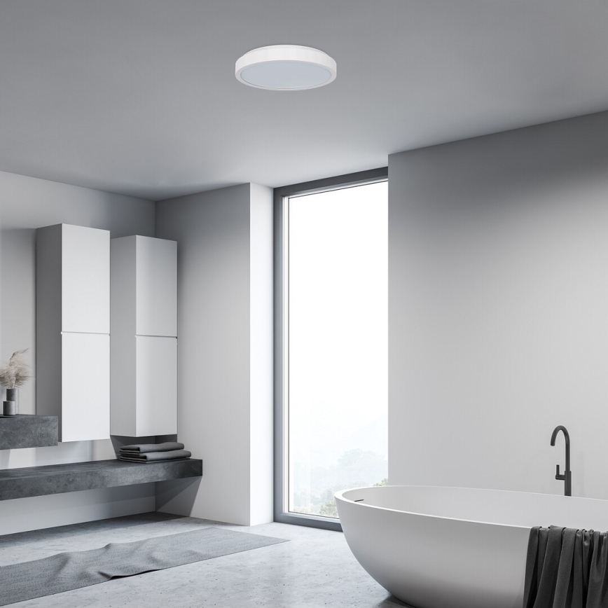 Rabalux - Светодиодный потолочный светильник для ванной комнаты LED/18W/230V IP44 4000K диаметр 25 см белый
