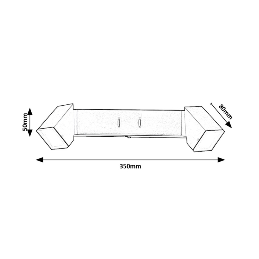 Rabalux - Светодиодный настенный светильник 2xLED/4W/230V 3000K