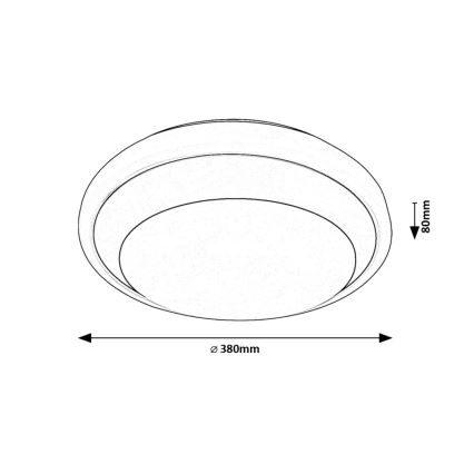 Rabalux - Стельовий LED світильник LED/24W/230V 4000K