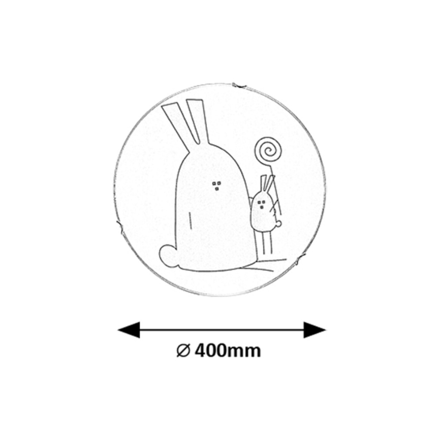 Rabalux - Дитячий стельовий світильник 2xE27/60W/230V діаметр 40 см