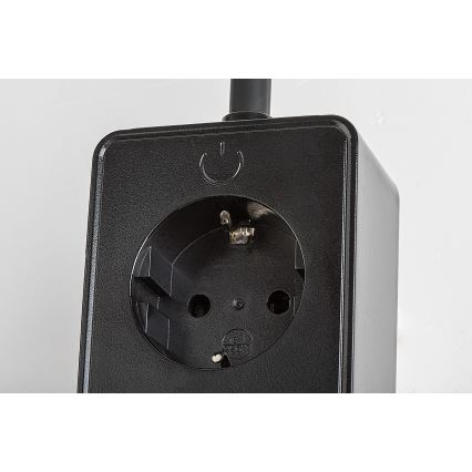 Rabalux - LED диммируемый настенный светильник LED/4 Вт/230 В с USB-портом для розетки черный