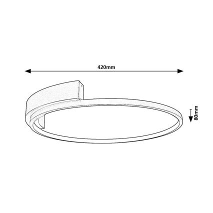 Rabalux - Стельовий LED світильник LED/23W/230V