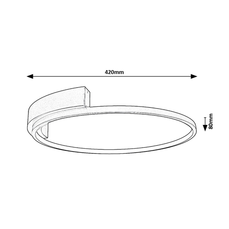 Rabalux - Стельовий LED світильник LED/23W/230V