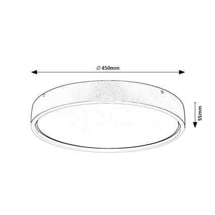 Rabalux - Светодиодный потолочный светильник LED/37W/230V
