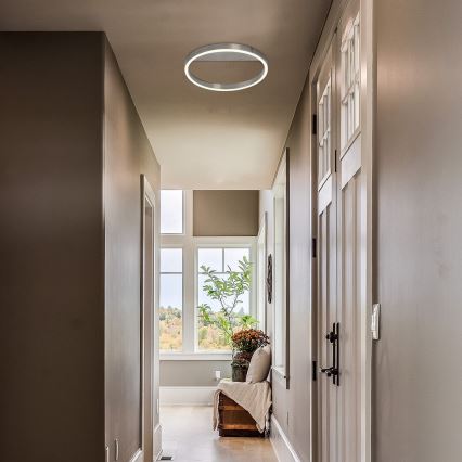 Rabalux - потолочный светильник LED, 20 Вт/230 В, матовый хром, диаметр 40 см