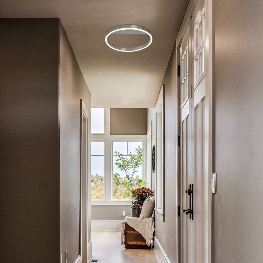 Rabalux - потолочный светильник LED, 20 Вт/230 В, матовый хром, диаметр 40 см