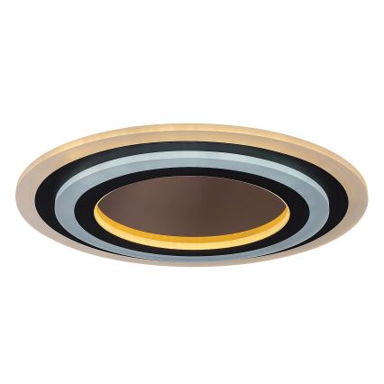 Rabalux - Светодиодный потолочный светильник с регулированием яркости LED/56W/230V 3000/4000/6000K матовый хром/черный + дистанционное управление
