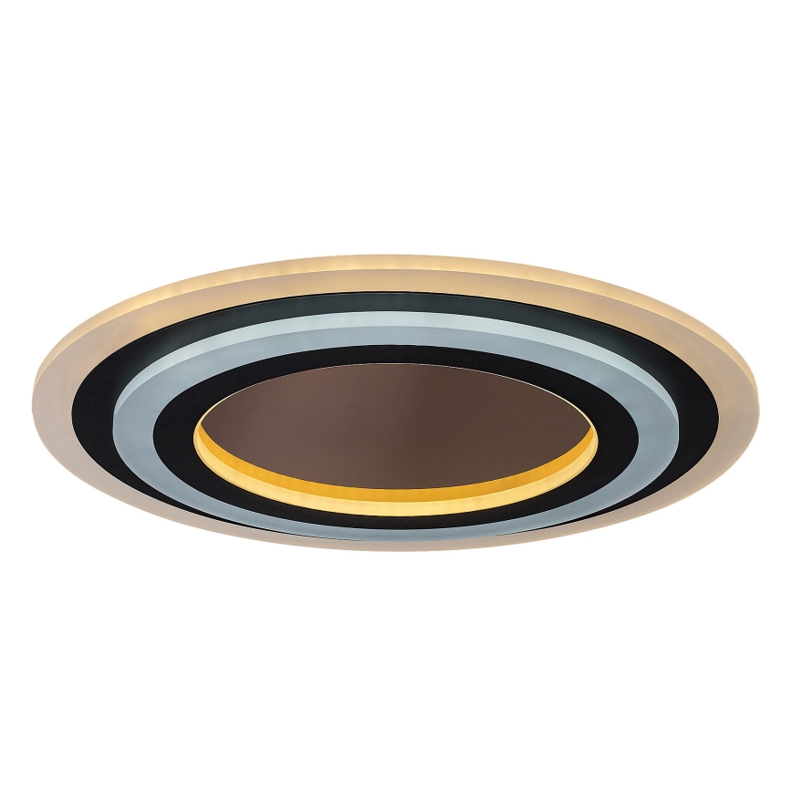 Rabalux - Светодиодный потолочный светильник с регулированием яркости LED/56W/230V 3000/4000/6000K матовый хром/черный + дистанционное управление