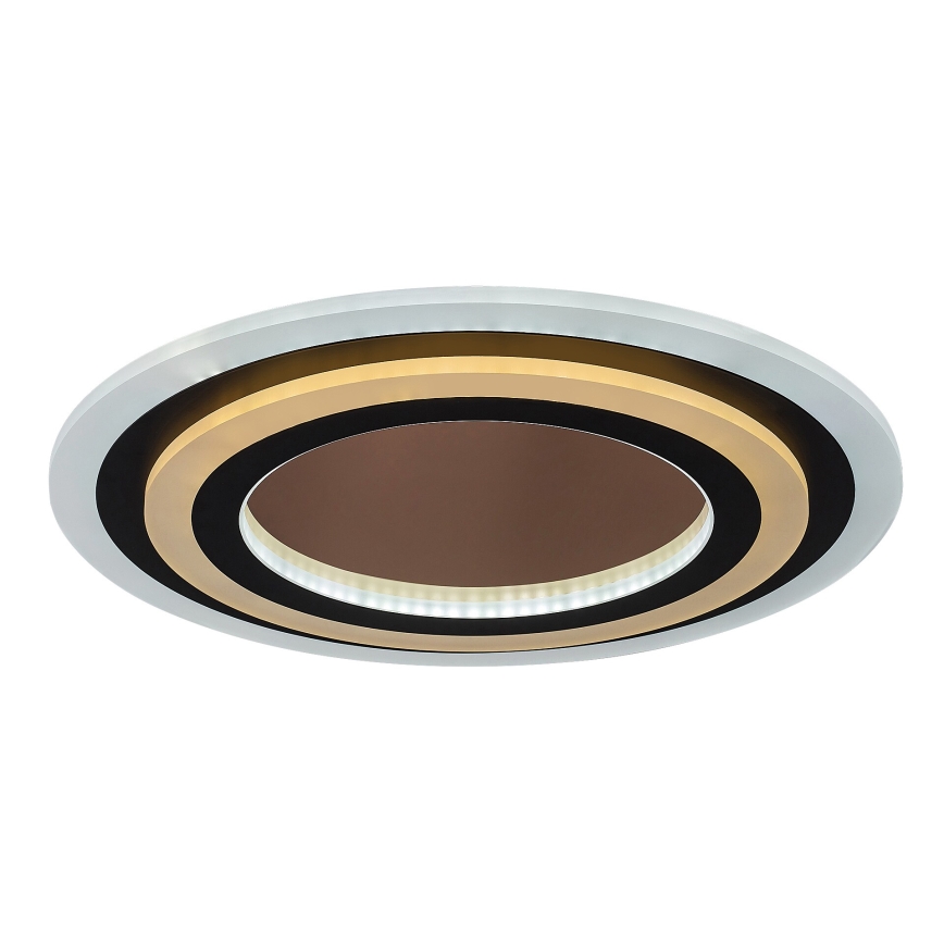 Rabalux - Светодиодный потолочный светильник с регулированием яркости LED/56W/230V 3000/4000/6000K матовый хром/черный + дистанционное управление