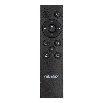 Rabalux - Светодиодный потолочный светильник с регулированием яркости LED/56W/230V 3000/4000/6000K матовый хром/черный + дистанционное управление