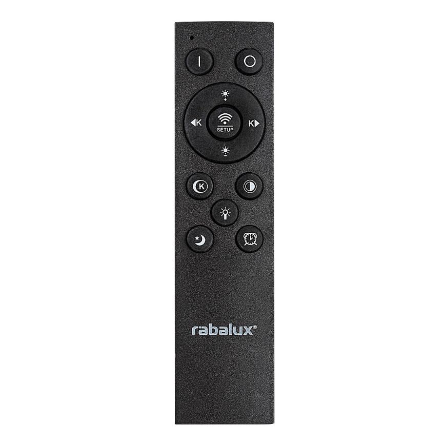 Rabalux - Светодиодный потолочный светильник с регулированием яркости LED/56W/230V 3000/4000/6000K матовый хром/черный + дистанционное управление