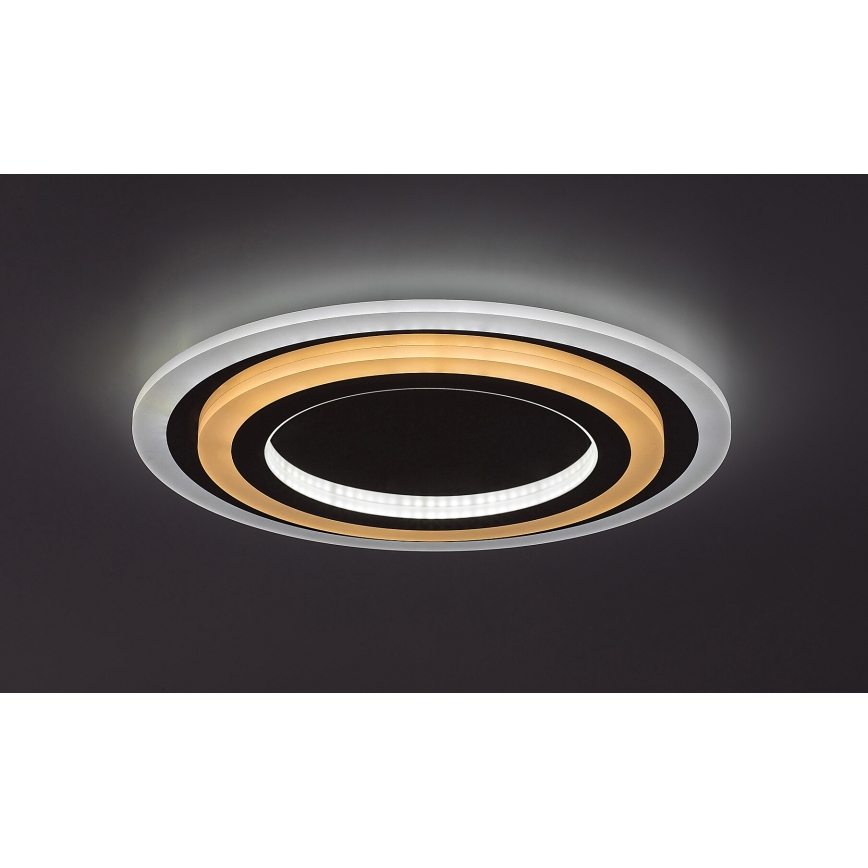 Rabalux - Светодиодный потолочный светильник с регулированием яркости LED/56W/230V 3000/4000/6000K матовый хром + дистанционное управление
