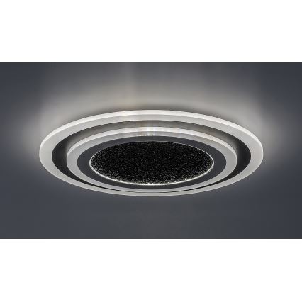 Rabalux - Светодиодный потолочный светильник с регулированием яркости LED/56W/230V 3000/4000/6000K черный + дистанционное управление