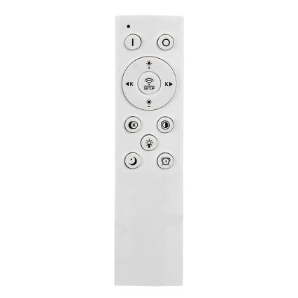 Rabalux - диммируемый потолочный светодиодный светильник LED/60W/230V 3000/4000/6000K матовый хром/черный с пультом дистанционного управления 48x48 см