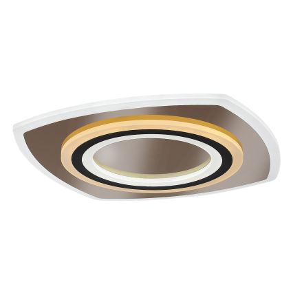 Rabalux - Світлодіодний стельовий світильник з регулюванням яскравості LED/60W/230V 3000/4000/6000K матовий хром/чорний + пульт дистанційного керування